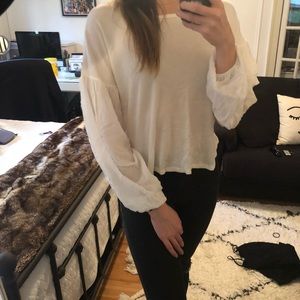 Off white long sleeve top